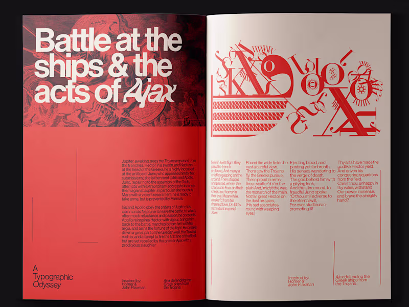 Cover image for A Typographic Odyssey (2020) This study was an adventure ins...