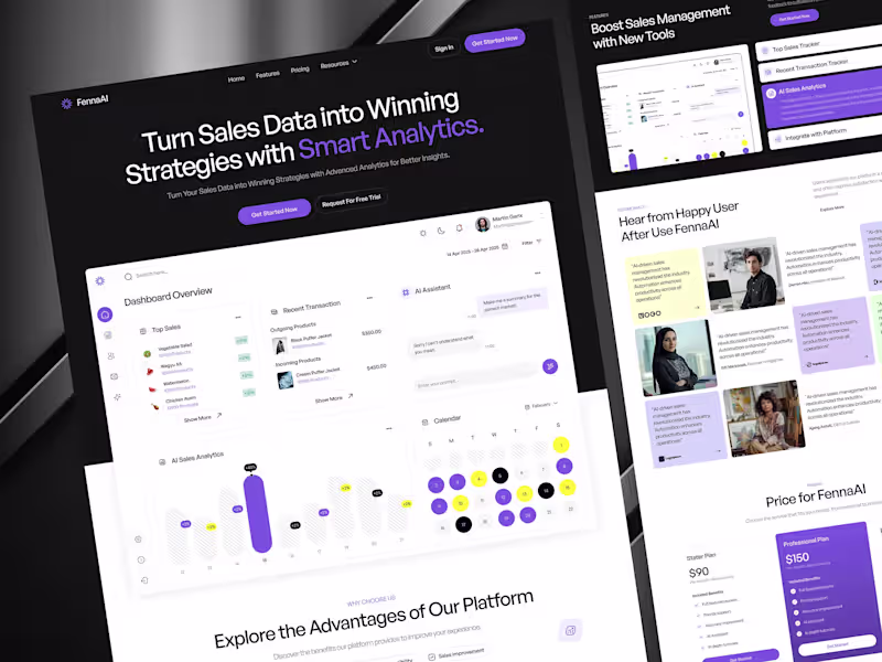 Cover image for FennaAl: Sales Analytics Dashboard