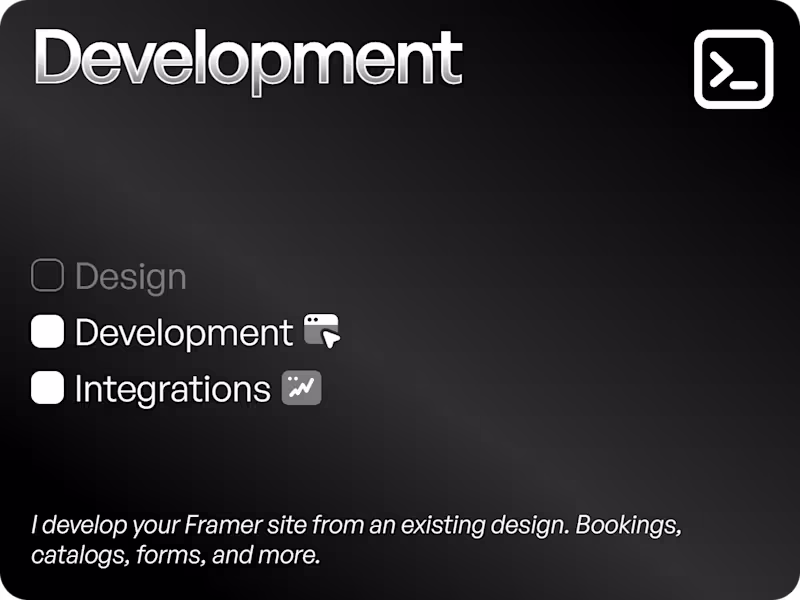 Cover image for Development | Functionality & Integrations