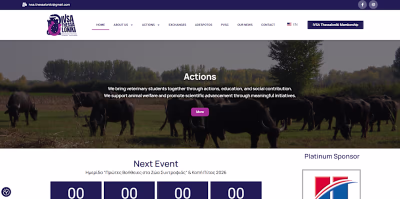 Cover image for Wordpress website for IVSA, a