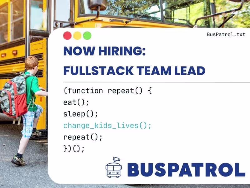 Cover image for BusPatrol job posting