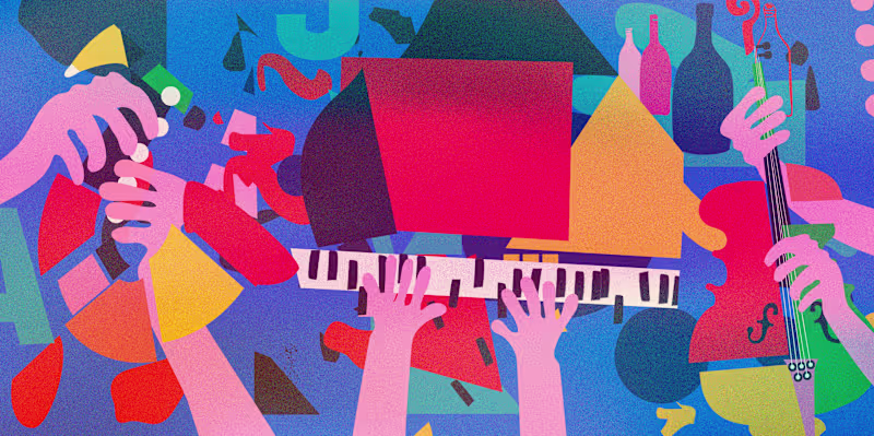 Cover image for Modern Music Poster — Vector Illustration