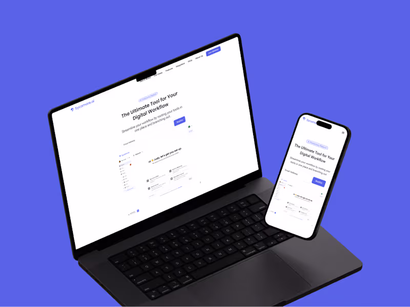 Cover image for Sycamore.ai: Website Design & Framer Development