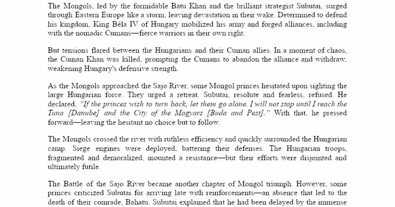 Cover image for The Mongol Invasion of Europe: A Historical Analysis