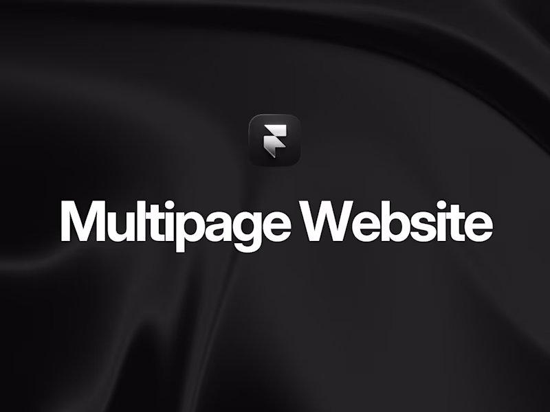 Cover image for Multi-page website built in Framer
