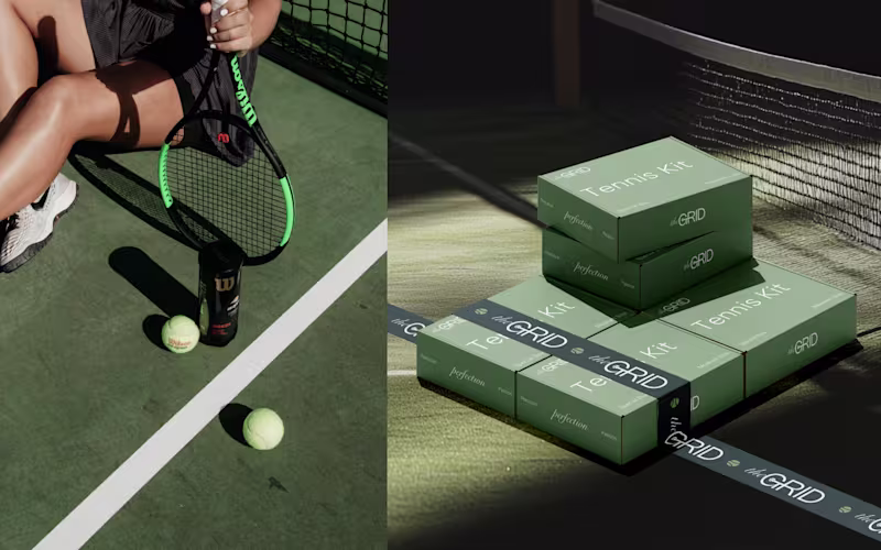 Cover image for The Grid Tennis Club Branding
