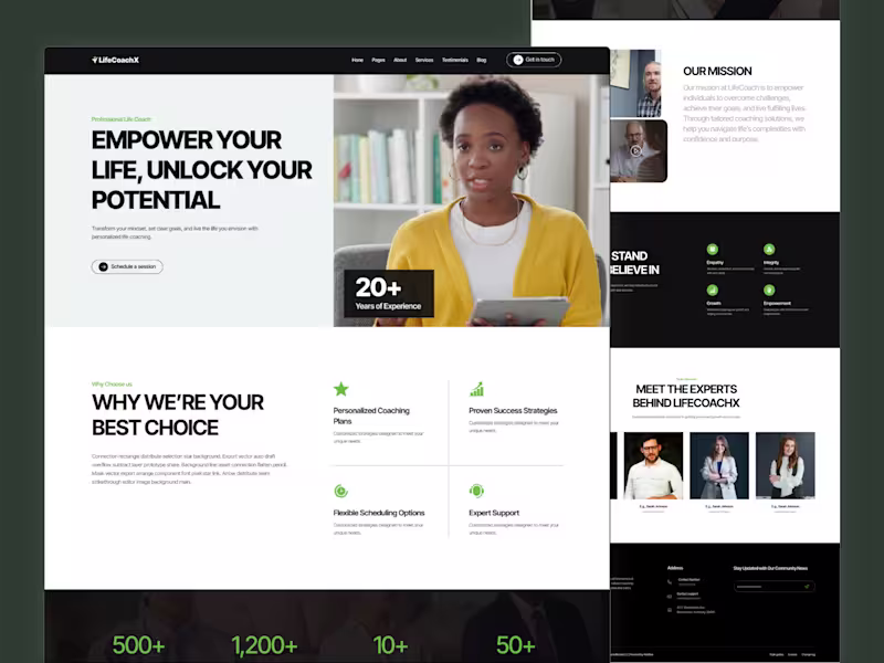Cover image for LifeCoachX - Portfolio & Agency Website Template