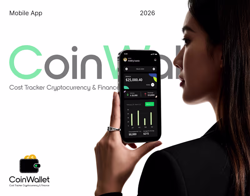 Cover image for Coin Wallet | Finance & Crypto Tracker | UX/UI Mobile