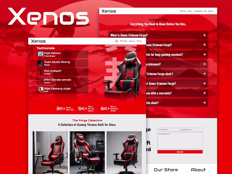 Cover image for Xenos -Samurai style gaming templatea