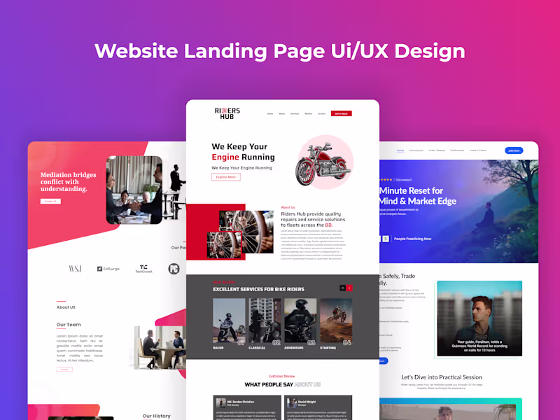 Cover image for I will design professional UX UI for websites using figma