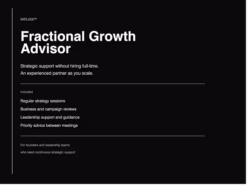 Cover image for  Fractional Business and Growth Advisory
