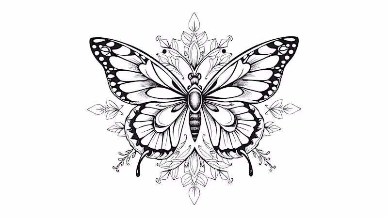 Cover image for AI-Generated Tattoo Flash Art & Fine Line Illustrations