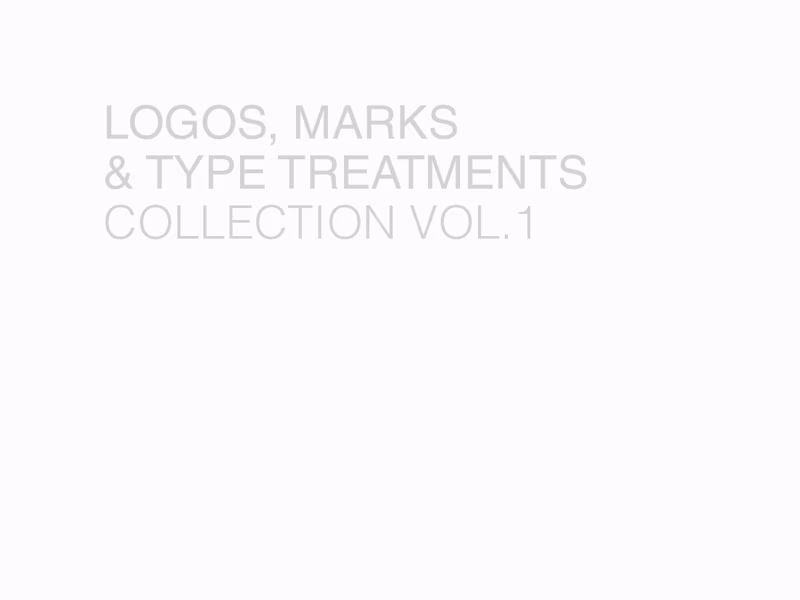 Cover image for LOGOS, MARKS & TYPE TREATMENTS VOL. 1