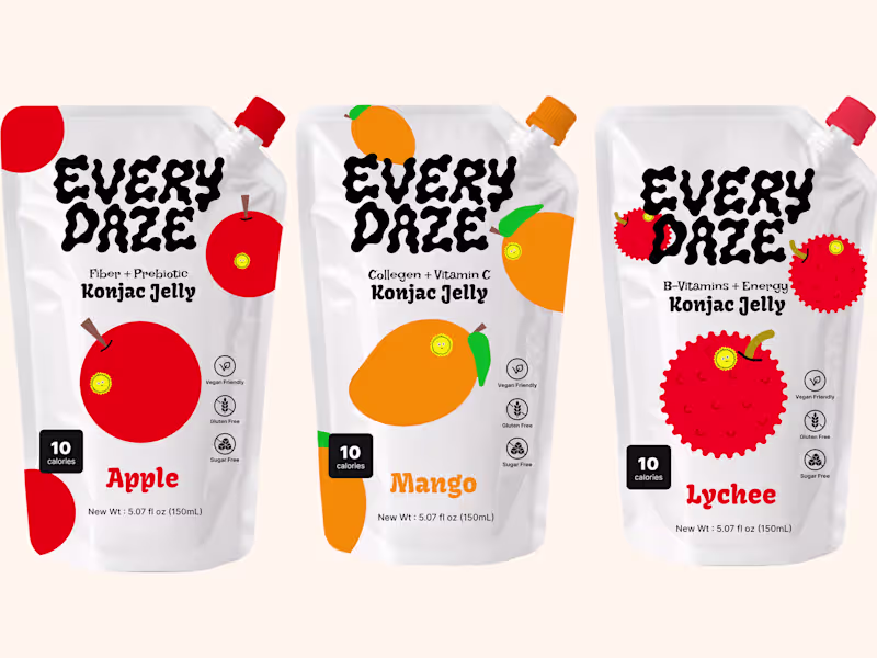 Cover image for Everydaze — Konjac Jelly Packaging Redesign