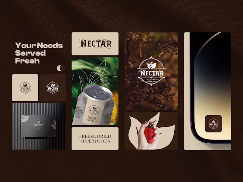 Cover image for Nectar’s branding focuses on freshness, purity, and nature-d...