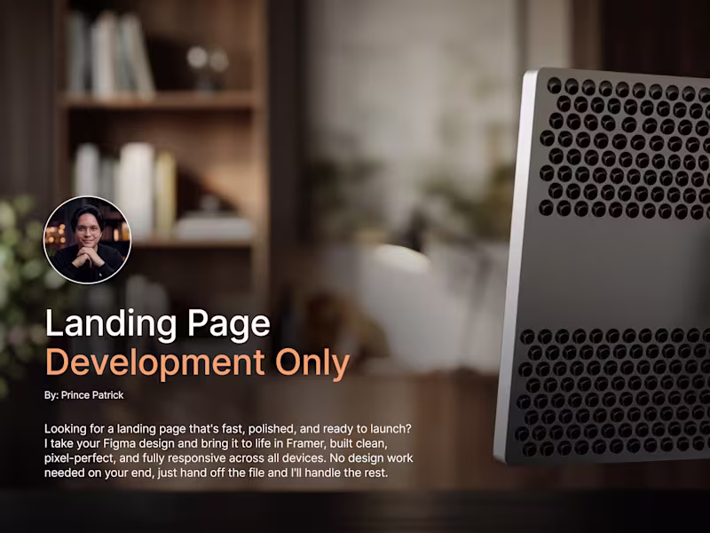 Cover image for Landing Page (Development Only)