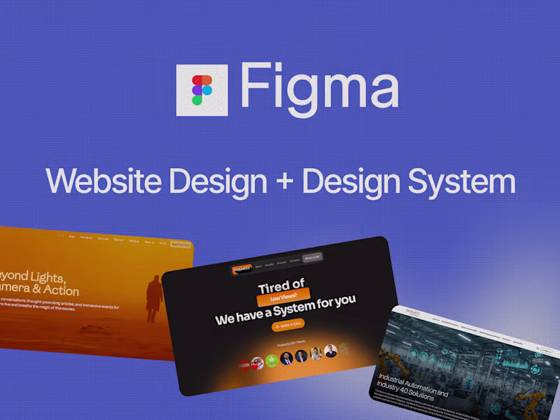 Cover image for Website Design and Design System