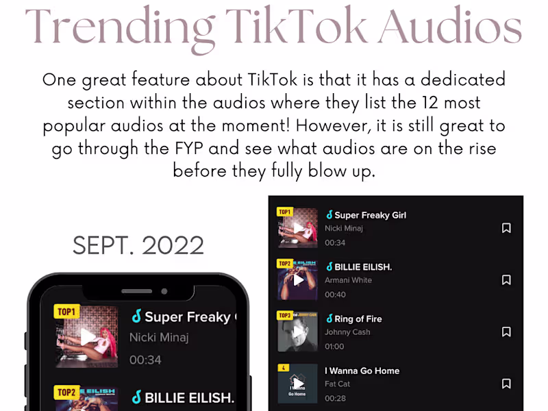 Cover image for Social Media Manager|Trending TikTok Audios