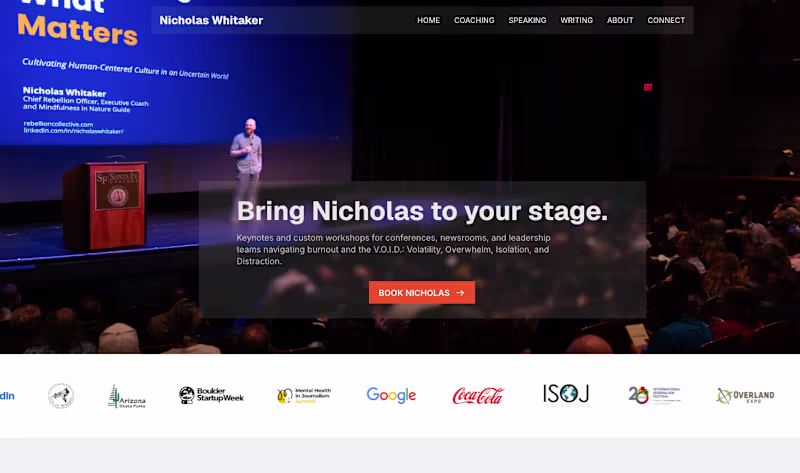 Cover image for Nicholas Whitaker Personal website
