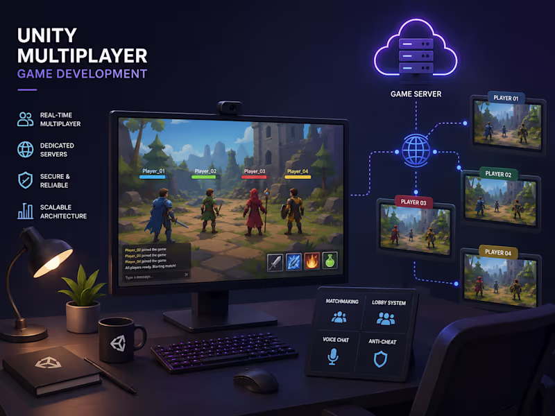 Cover image for Unity Multiplayer Game Development
