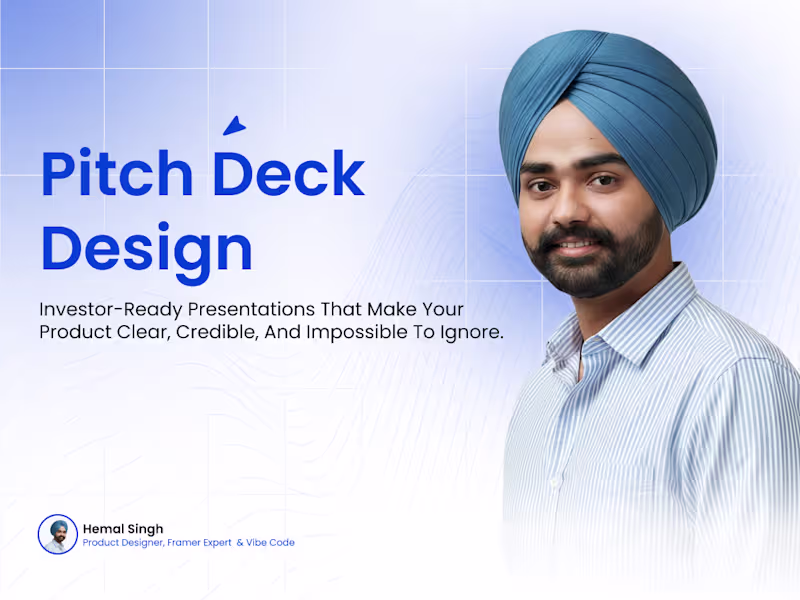 Cover image for Investor-Ready Pitch Deck & Presentation Design
