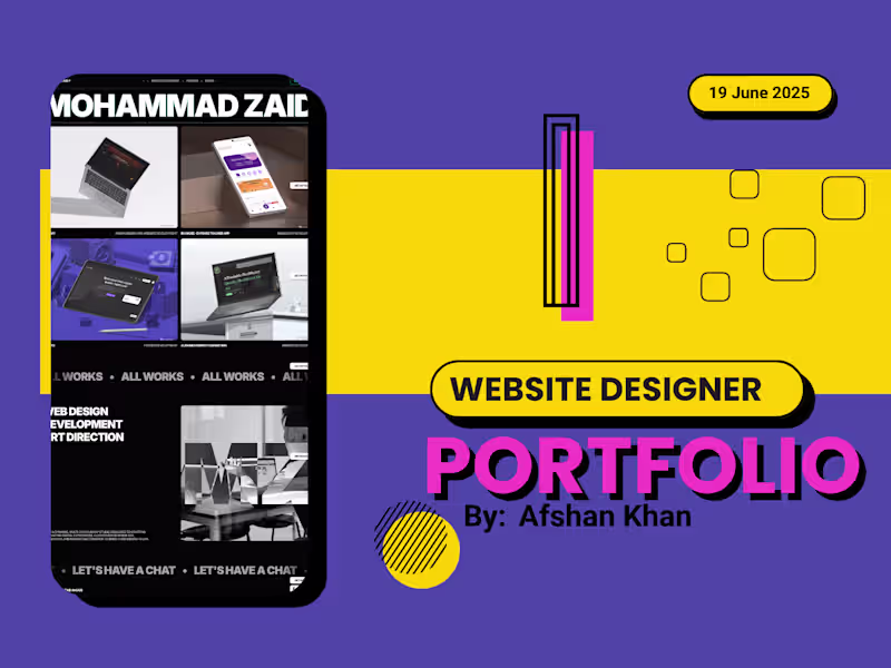 Cover image for A Sleek & Interactive Portfolio in Framer