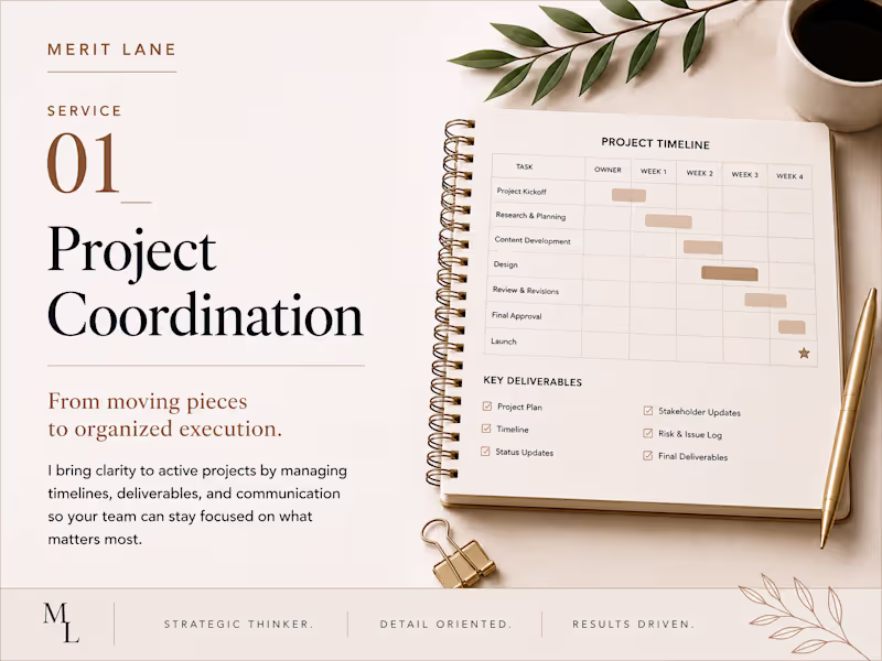 Cover image for Project Coordination