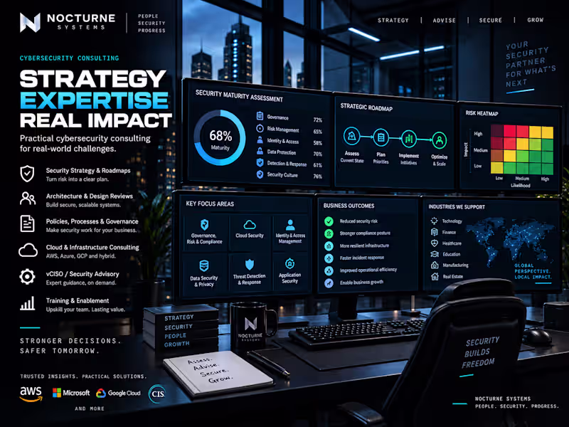 Cover image for I will strengthen your company's cybersecurity from strategy to 