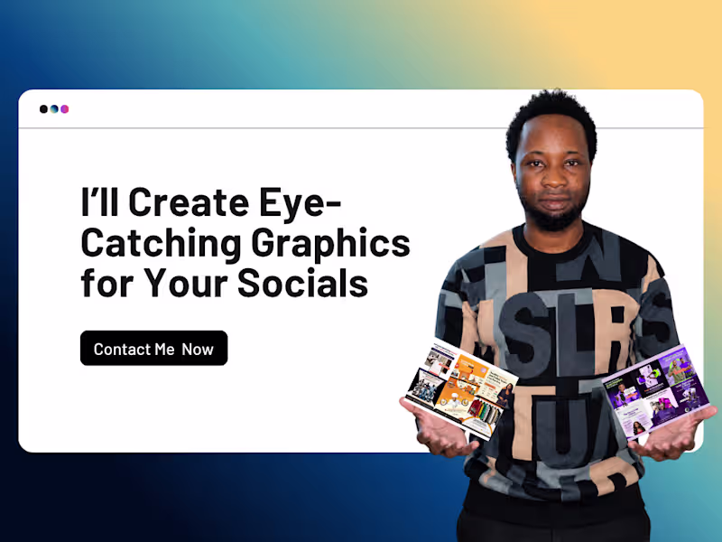 Cover image for I’ll Create Eye-Catching Graphics for Your Socials