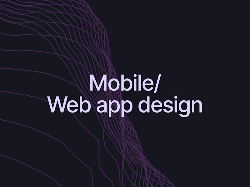 Cover image for Mobile/Web app design