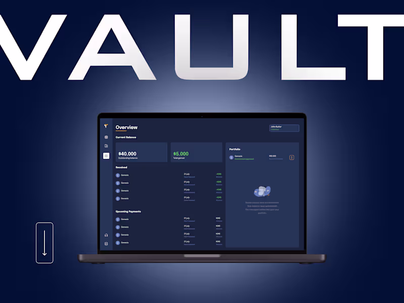 Cover image for Vault - Fintech Platform 