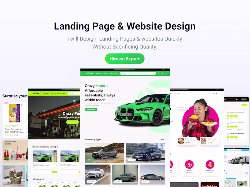 Cover image for I Will Design Stunning and Responsive Websites UI 