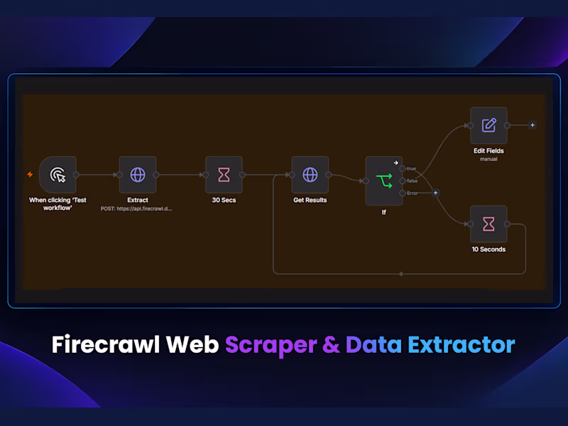 Cover image for Firecrawl Web Scraper & Data Extractor