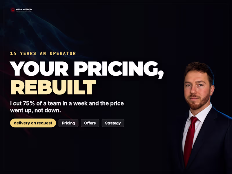 Cover image for Your Pricing Rebuilt. Anchor, Decoy, And A Downsell Ladder