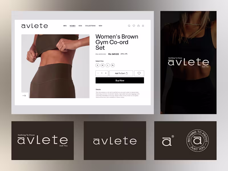 Cover image for Premium fashion brand identity and eCommerce visual system