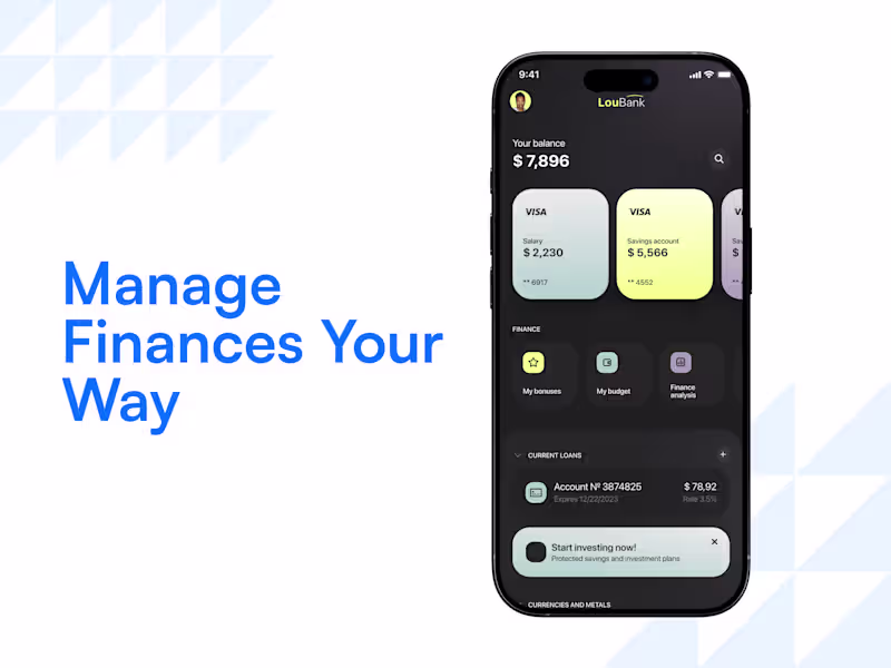 Cover image for Finovex: Personal Finance App