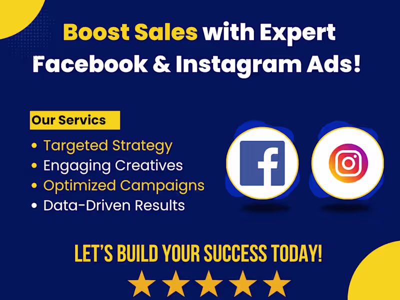 Cover image for 🚀 Skyrocket Your Sales with Expert Facebook & Instagram Ads!