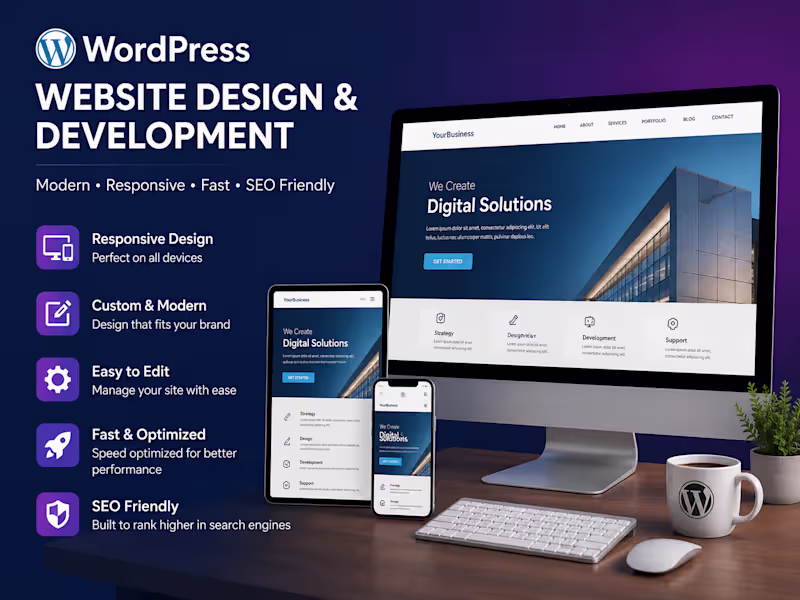 Cover image for WordPress Website Design and Development
