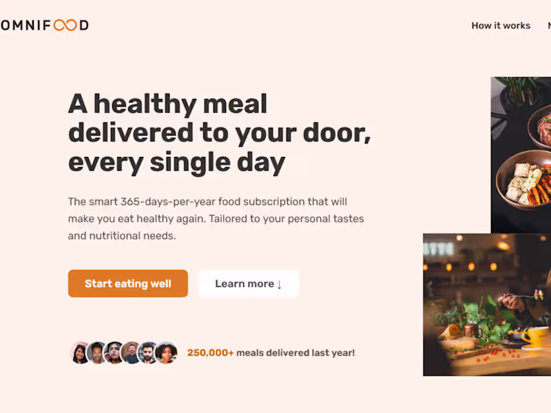 Cover image for Omnifood is a fictional food subscription