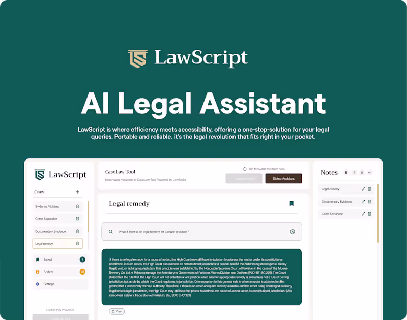 Cover image for AI-Powered Legal Research Platform