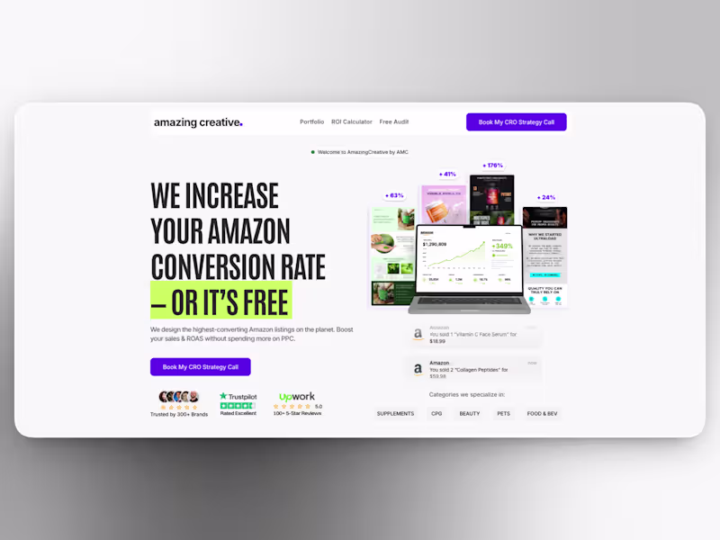 Cover image for Amazing Creative Website Redesign