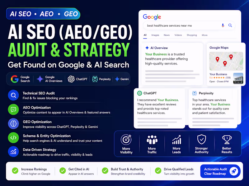 Cover image for AI SEO (AEO/GEO) Audit & Strategy for Google & AI Search