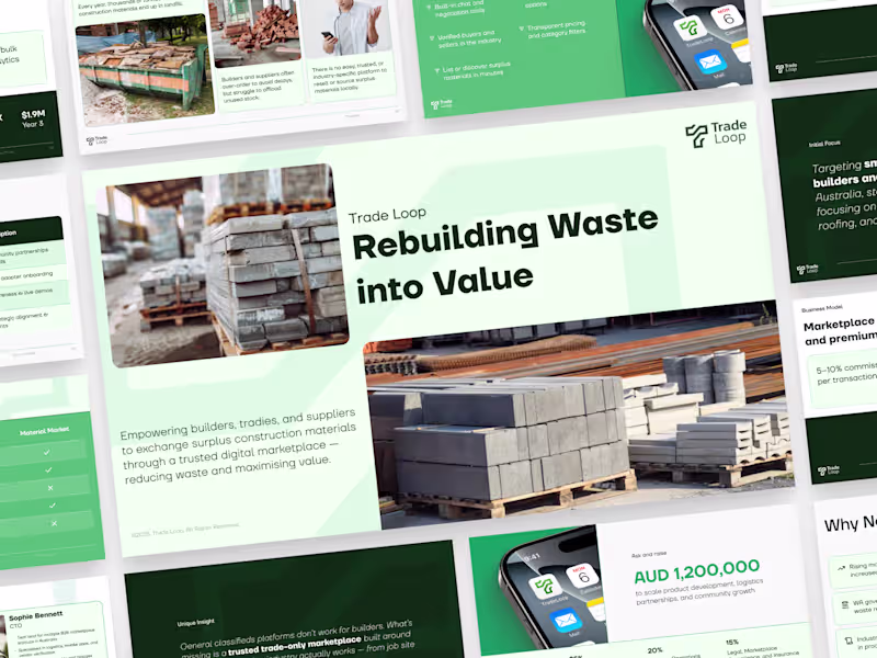 Cover image for Trade Loop Pitch Deck
