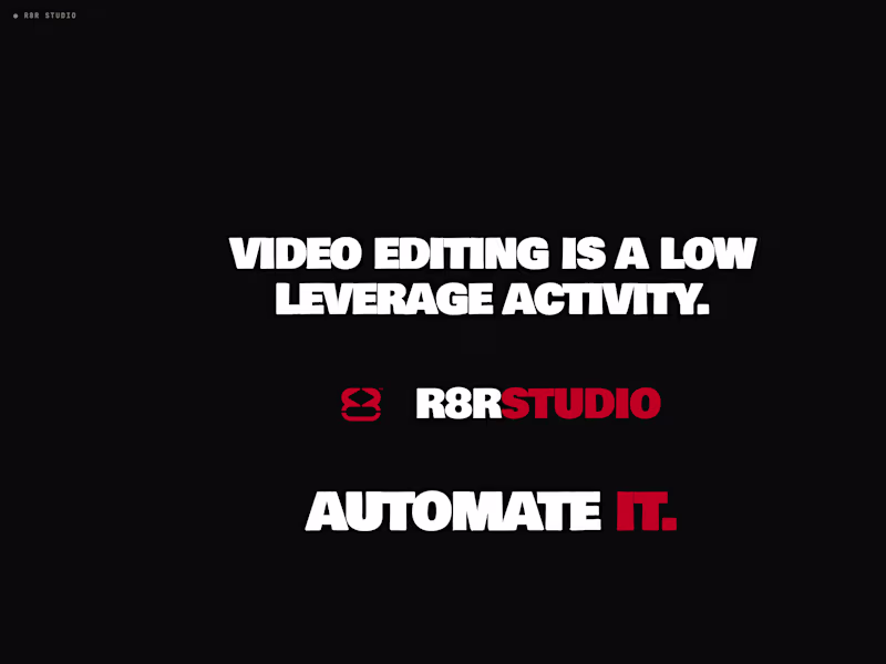 Cover image for Automated Video Editing Workflow