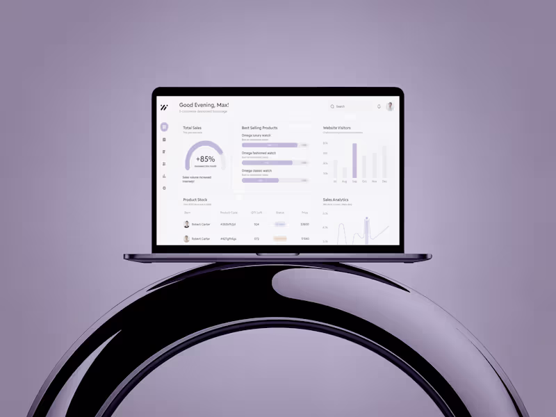 Cover image for Custom Admin Dashboard with Real-Time Analytics