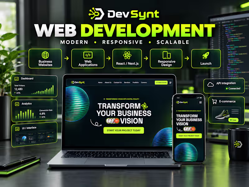 Cover image for Web Development | Modern, Responsive & Scalable Websites