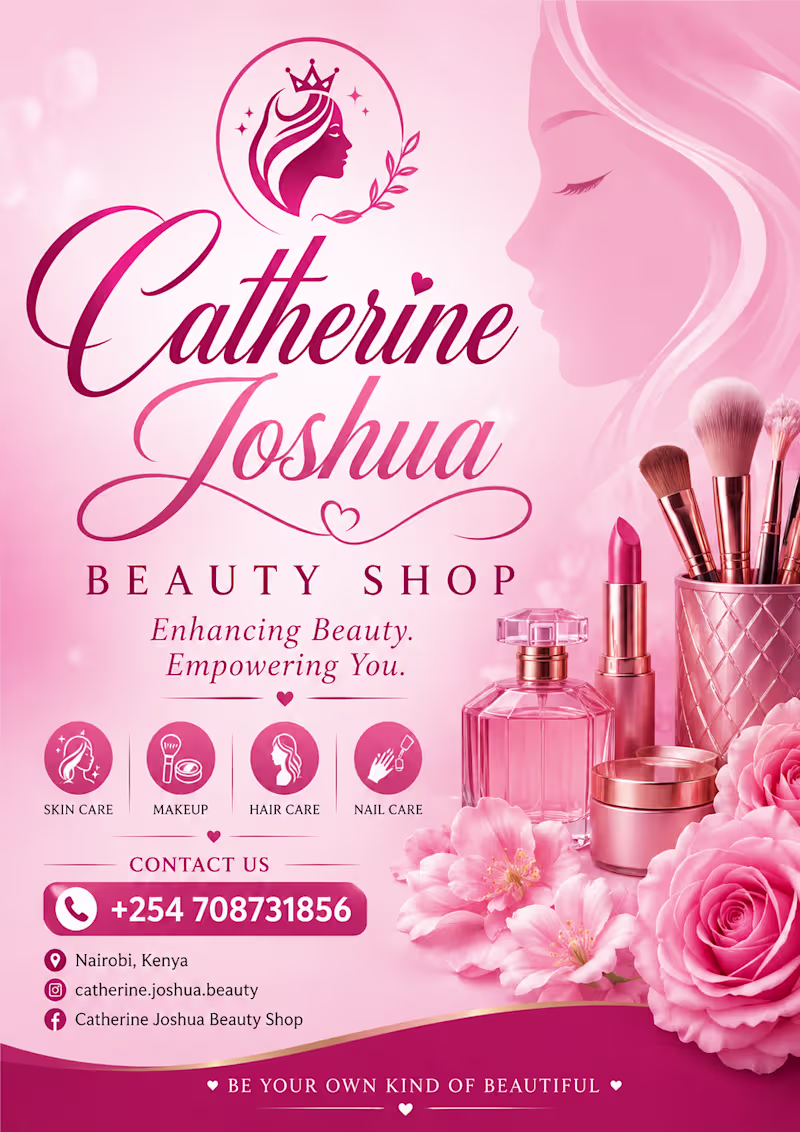 Cover image for Catherine Joshua Beauty Shop — Brand Identity