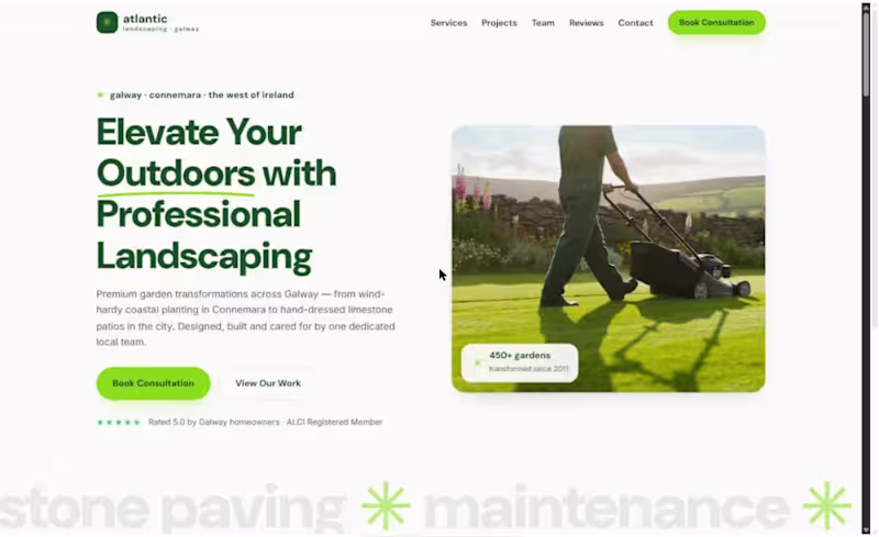 Cover image for Atlantic Landscaping Galway