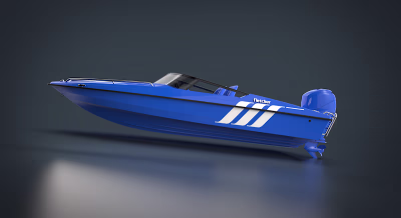 Cover image for Fletcher Boats 3D renderings 2023