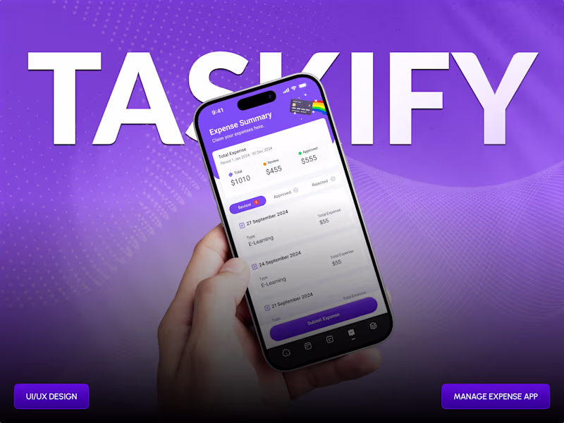 Cover image for Taskify is a mobile expense